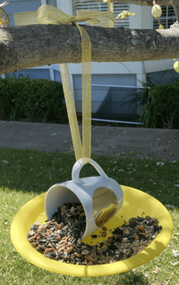 DIY bird feeder activity for seniors in memory care promoting sensory engagement in Chico California